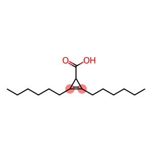 2,3-Dihexyl-2-cyclopropene-1-carboxylic acid