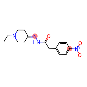 N'-(1-ethyl-4-piperidinylidene)-2-{4-nitrophenyl}acetohydrazide