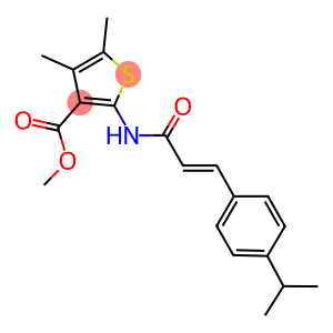 methyl 2-{[3-(4-isopropylphenyl)acryloyl]amino}-4,5-dimethyl-3-thiophenecarboxylate