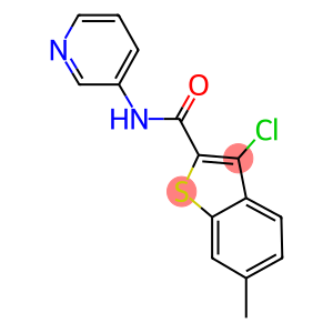 3-chloro-6-methyl-N-(3-pyridinyl)-1-benzothiophene-2-carboxamide