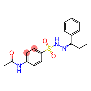 N-acetyl-sulfanilic acid-(1-phenyl-propylidenehydrazide)