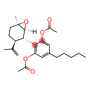 1,3-Benzenediol, 2-(6-methyl-3-(1-methylethenyl)-7-oxabicyclo(4.1.0)he pt-2-yl)-5-pentyl-, diacetate, (1R-(1alpha,2alpha,3beta,6alpha))-