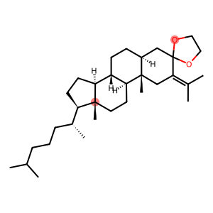 2-(1-Methylethylidene)-5α-cholestan-3-one 1,2-ethanediyl acetal