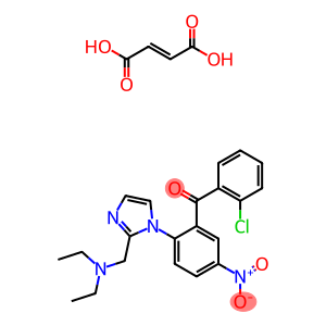 (2-chlorophenyl)(2-{2-[(diethylamino)methyl]-1H-imidazol-1-yl}-5-nitrophenyl)methanone (2E)-but-2-enedioate