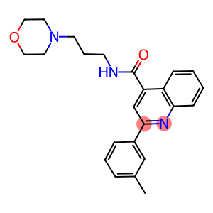 2-(3-methylphenyl)-N-[3-(4-morpholinyl)propyl]-4-quinolinecarboxamide