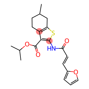 isopropyl 2-{[3-(2-furyl)acryloyl]amino}-6-methyl-4,5,6,7-tetrahydro-1-benzothiophene-3-carboxylate