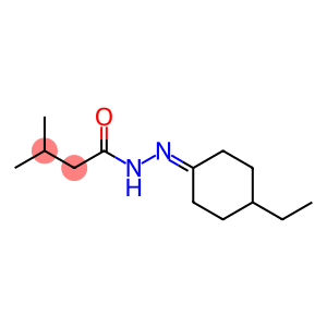 Butanoic acid, 3-methyl-, (4-ethylcyclohexylidene)hydrazide (9CI)