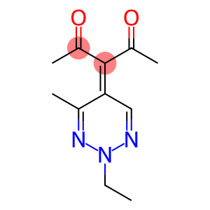 2,4-Pentanedione, 3-(2-ethyl-4-methyl-1,2,3-triazin-5(2H)-ylidene)-