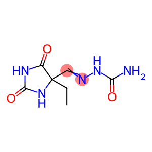 Hydrazinecarboxamide, 2-[(4-ethyl-2,5-dioxo-4-imidazolidinyl)methylene]-