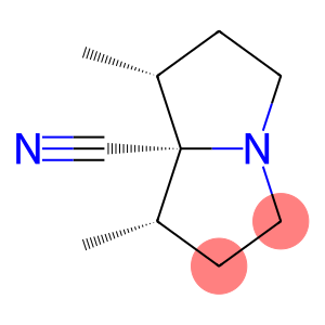 1H-Pyrrolizine-7a(5H)-carbonitrile, tetrahydro-1,7-dimethyl-, (1α,7α,7aα)-