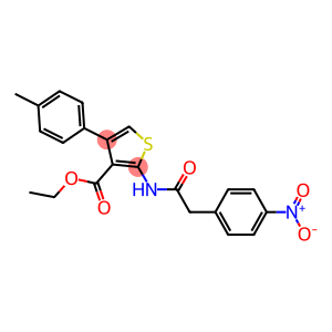 ethyl 2-[({4-nitrophenyl}acetyl)amino]-4-(4-methylphenyl)-3-thiophenecarboxylate