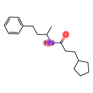 3-cyclopentyl-N-(1-methyl-3-phenylpropyl)propanamide