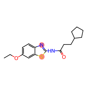 3-cyclopentyl-N-(6-ethoxy-1,3-benzothiazol-2-yl)propanamide