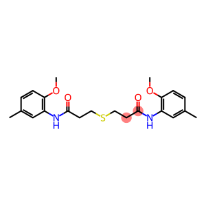 3-{[3-(2-methoxy-5-methylanilino)-3-oxopropyl]sulfanyl}-N-(2-methoxy-5-methylphenyl)propanamide
