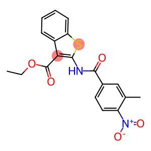 ethyl 2-({4-nitro-3-methylbenzoyl}amino)-1-benzothiophene-3-carboxylate