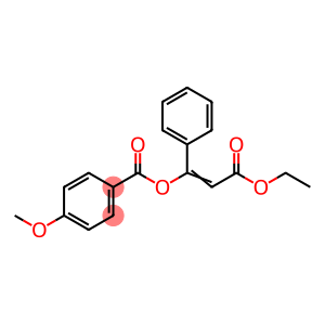 Benzoic acid, 4-methoxy-, 3-ethoxy-3-oxo-1-phenyl-1-propen-1-yl ester