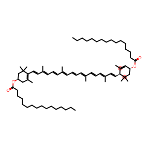 .beta.,.epsilon.-Carotene-3,3-diol, dihexadecanoate, (3R,3R,6R)-