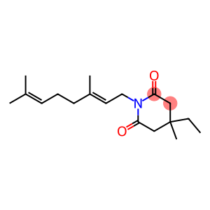 2,6-Piperidinedione,1-(3,7-dimethyl-2,6-octadienyl)-4-ethyl-4-methyl-, (E)- (9CI)