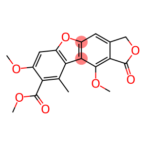 1,3-Dihydro-7,10-dimethoxy-9-methyl-1-oxoisobenzofuro[5,6-b]benzofuran-8-carboxylic acid methyl ester