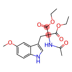 Diethyl (acetylamino)((5-methoxy-1H-indol-3-yl)methyl)propanedioate