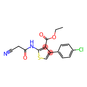 4-(4-chlorophenyl)-2-[(2-cyanoacetyl)amino]thiophene-3-carboxylic acid ethyl ester