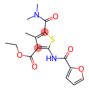 ethyl 5-[(dimethylamino)carbonyl]-2-(2-furoylamino)-4-methyl-3-thiophenecarboxylate