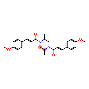 1,4-bis[3-(4-methoxyphenyl)acryloyl]-2,5-dimethylpiperazine