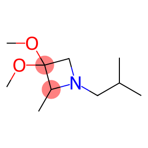 Azetidine, 3,3-dimethoxy-2-methyl-1-(2-methylpropyl)- (9CI)