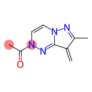 2-Acetyl-2,8-dihydro-7-methyl-8-methylenepyrazolo[5,1-c][1,2,4]triazine