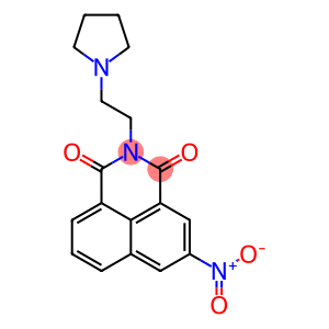 2-[2-(1-Pyrrolidyl)ethyl]-5-nitro-1H-benz[de]isoquinoline-1,3(2H)-dione