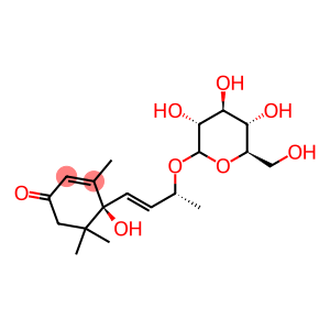 (S)-4-[(R,E)-3-(β-D-Glucopyranosyloxy)-1-butenyl]-4-hydroxy-3,5,5-trimethyl-2-cyclohexen-1-one