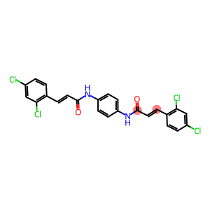 3-(2,4-dichlorophenyl)-N-(4-{[3-(2,4-dichlorophenyl)acryloyl]amino}phenyl)acrylamide