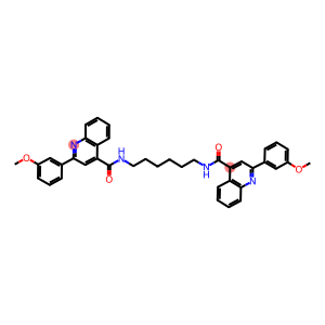 2-(3-methoxyphenyl)-N-[6-({[2-(3-methoxyphenyl)-4-quinolinyl]carbonyl}amino)hexyl]-4-quinolinecarboxamide