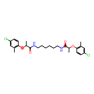 2-(4-chloro-2-methylphenoxy)-N-(6-{[2-(4-chloro-2-methylphenoxy)propanoyl]amino}hexyl)propanamide
