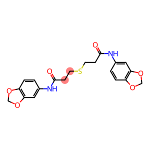 N-(1,3-benzodioxol-5-yl)-3-{[3-(1,3-benzodioxol-5-ylamino)-3-oxopropyl]sulfanyl}propanamide