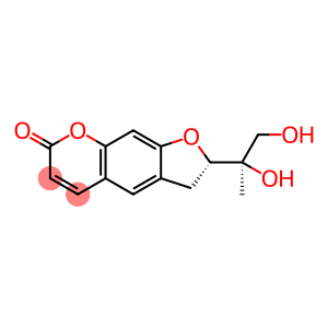 2-(1,2-Dihydroxy-1-methylethyl)-2,3-dihydro-7H-furo[3,2-g][1]benzopyran-7-one