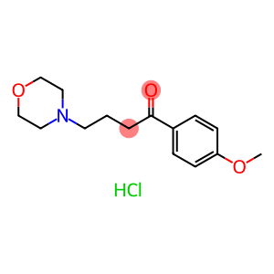 1-Butanone, 1-(4-methoxyphenyl)-4-(4-morpholinyl)-, hydrochloride (1:1)