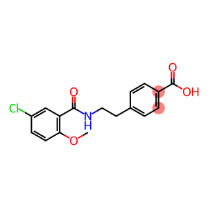 Benzoic acid, 4-[2-[(5-chloro-2-methoxybenzoyl)amino]ethyl]-