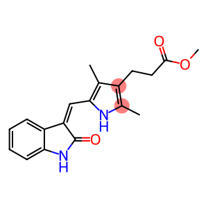 1H-Pyrrole-3-propanoic acid, 5-[(Z)-(1,2-dihydro-2-oxo-3H-indol-3-ylidene)methyl]-2,4-dimethyl-, methyl ester