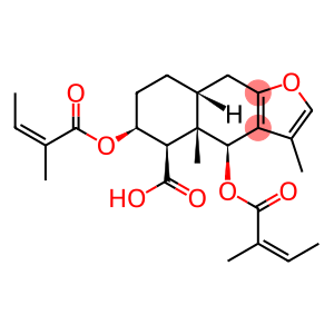 (4S)-3,4aβ-Dimethyl-4β,6β-bis[[(Z)-2-methyl-2-butenoyl]oxy]-4,4a,5,6,7,8,8aβ,9-octahydronaphtho[2,3-b]furan-5β-carboxylic acid