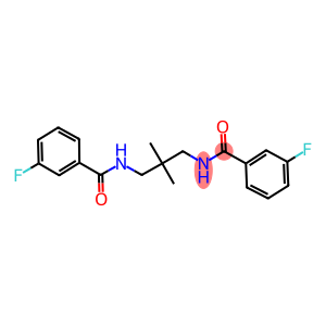 3-fluoro-N-{3-[(3-fluorobenzoyl)amino]-2,2-dimethylpropyl}benzamide