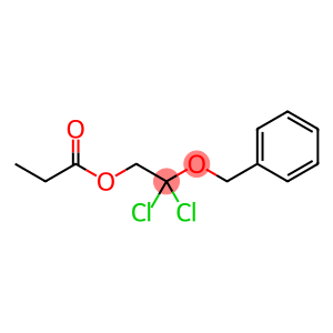 Ethanol, 2,2-dichloro-2-(phenylmethoxy)-, 1-propanoate