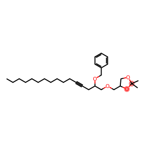 1,3-Dioxolane, 2,2-dimethyl-4-[[[2-(phenylmethoxy)-4-hexadecyn-1-yl]oxy]methyl]-