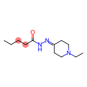 Pentanoic acid, (1-ethyl-4-piperidinylidene)hydrazide (9CI)