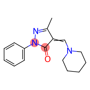 3-Methyl-1-phenyl-4-(piperidinomethylene)-2-pyrazolin-5-one