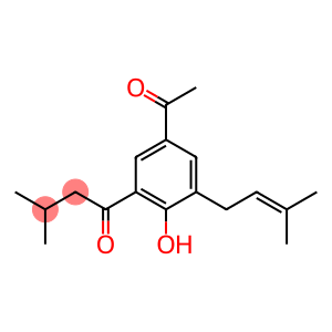 1-[5-Acetyl-2-hydroxy-3-(3-methyl-2-butenyl)phenyl]-3-methyl-1-butanone