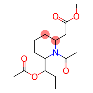 1-Acetyl-6-[1-(acetyloxy)propyl]piperidine-2-acetic acid methyl ester