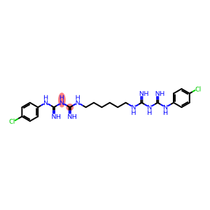 1,6-bis(p-chlorophenyldiguanido)hexane