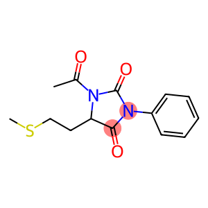 1-Acetyl-5-[2-(methylthio)ethyl]-3-phenyl-2,4-imidazolidinedione