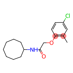 2-(4-chloro-2-methylphenoxy)-N-cyclooctylacetamide